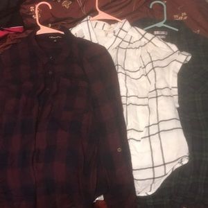 3 pc plaid shirts